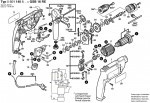 Bosch 0 601 140 676 GSB 16 RE Percussion Drill 240 V / GB Spare Parts GSB16RE